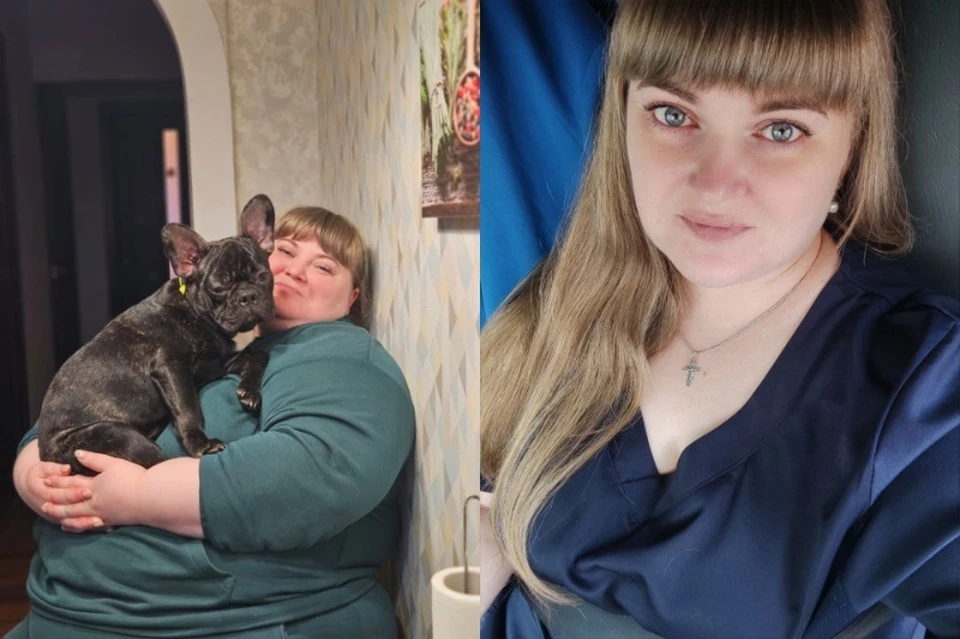 Сибирячка весила 157 кг (слева), сейчас ее вес - 97 кило (справа). Фото: предоставлено КП-Новосибирск героиней публикации