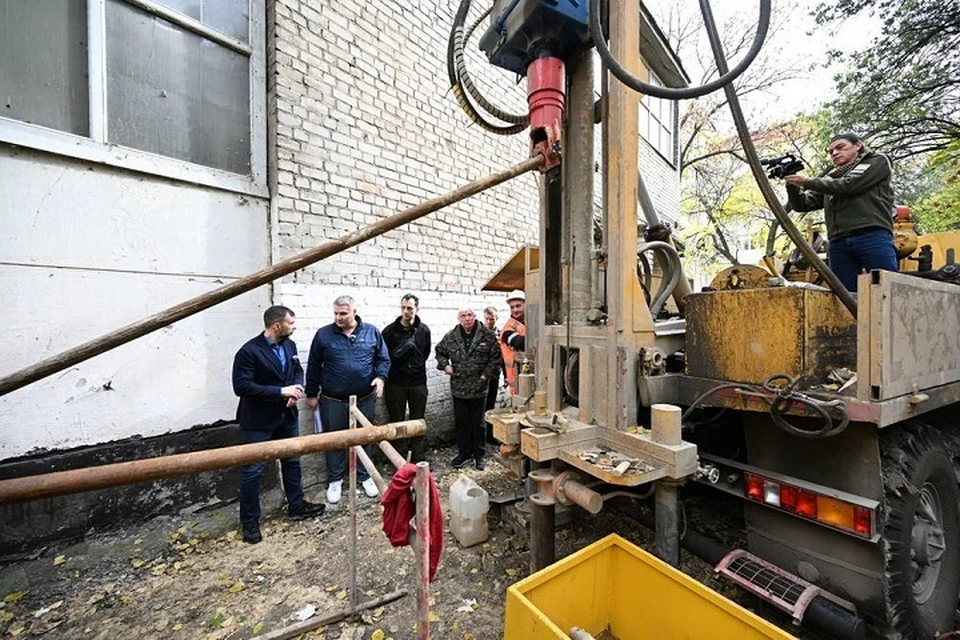 В ДНР бурят новые скважины для решения проблемы водоснабжения. Фото: ТГ/Пушилин
