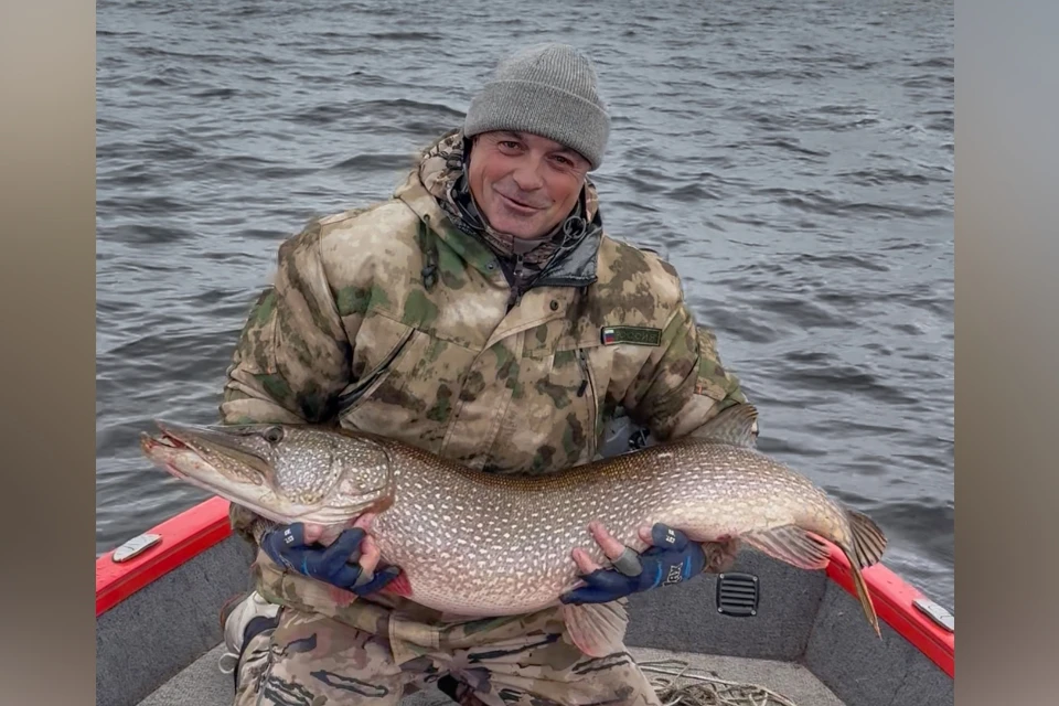 В Тверской области на соревнованиях рыбак поймал щуку-великана и обновил личный рекорд. Фото: страница в соцсетях Дмитрия Марковского.