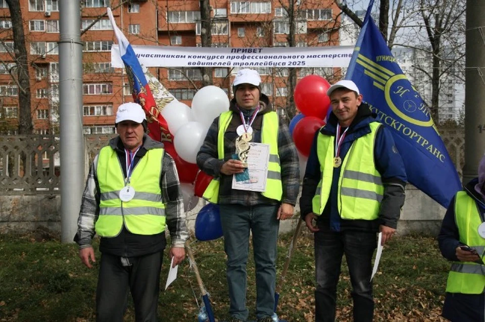 Виктор Косыгин из Иркутска стал лучшим водителем троллейбуса. Фото: пресс-служба администрации Иркутска