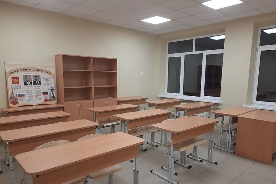 В Старобешевском округе завершается капитальный ремонт Новокатериновской школы. Фото: ТГ/Трофимов