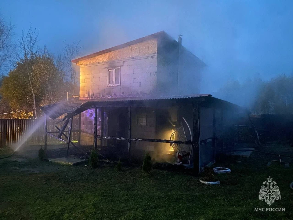 Площадь пожара составила 41 квадратный метр, пострадавших нет