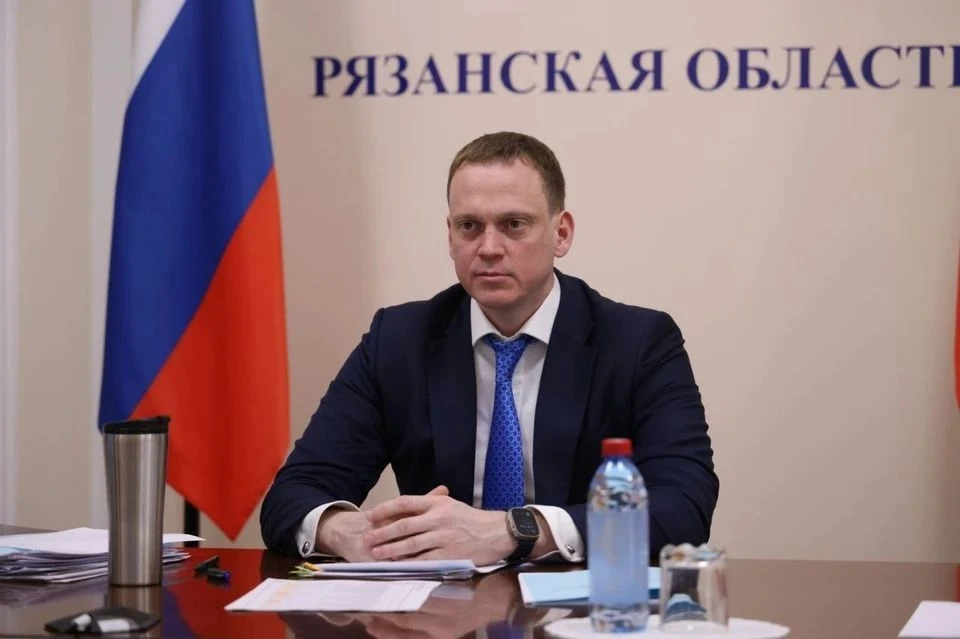 При падении обломков БПЛА в Рязанской области загорелась территория предприятия. Фото: правительство Рязанской области