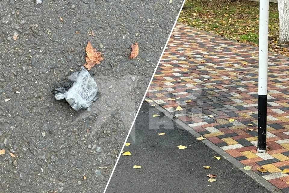 На месте взрыва в Ставрополе осталось черное пятно