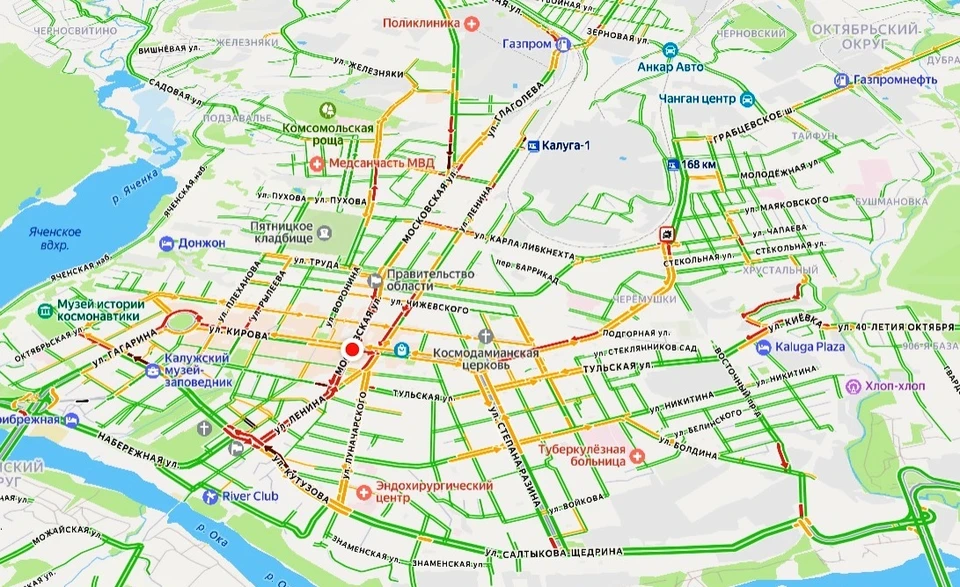 Несколько ДТП вызвали масштабные заторы на калужских улицах.