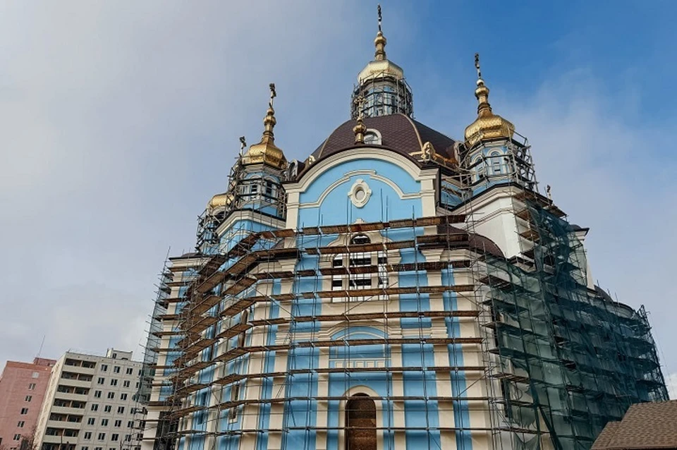 Петербург восстанавливает Собор Покрова Божьей Матери в Мариуполе. Фото: ТГ/Побратимство Петербурга и Мариуполя