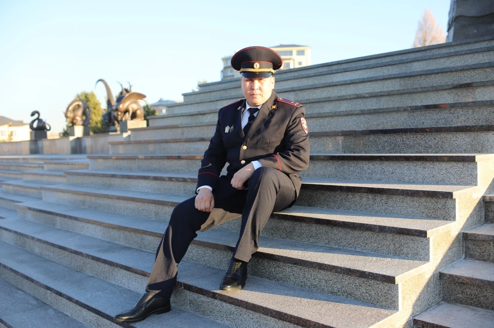 Лучший участковый Тувы-2025 Мерген Монгуш. Фото: пресс-служба МВД по Республике Тыва