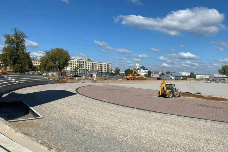 Реконструкция стадиона «Динамо» в Нижнем Новгороде завершена на 71%. Фото: телеграм-канал Дмитрия Кабайло.