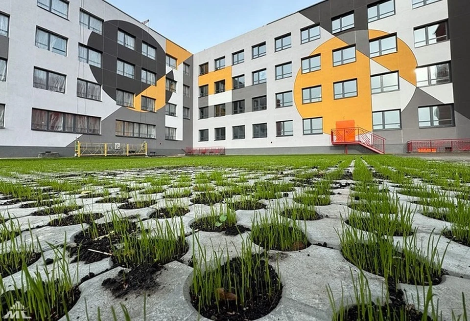 Оформленная в стиле работ Казимира Малевича школа появится в Смолевичах. Фото: «Минскстрой».