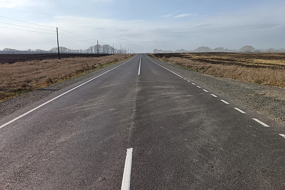 Ремонт дороги. Фото: Минтранс Алтайского края