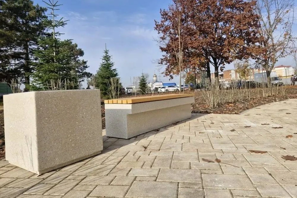 Новая зона отдыха открылась в станице Динской. Фото: пресс-служба администрации Краснодарского края