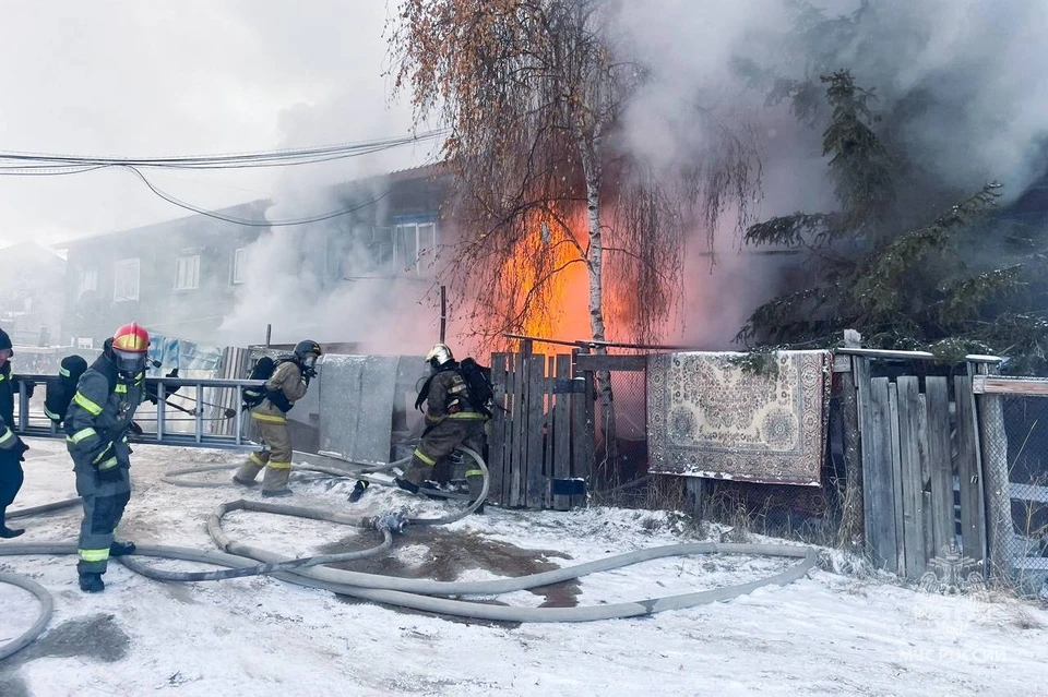 В Якутске при пожаре в жилом доме погибли два человека Фото: МЧС Якутии