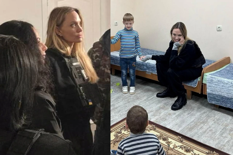 Джоли посетила подконтрольный украинским боевикам город Херсон