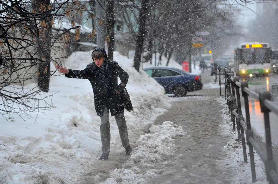 В Новосибирске снова пройдёт снег.
