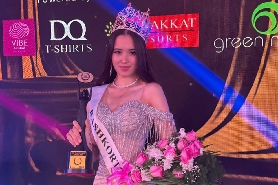 18-летняя Розалия Низамова приняла участие в конкурсе красоты, который проходил в Индии. Фото: Модельное агентство Luna Models.