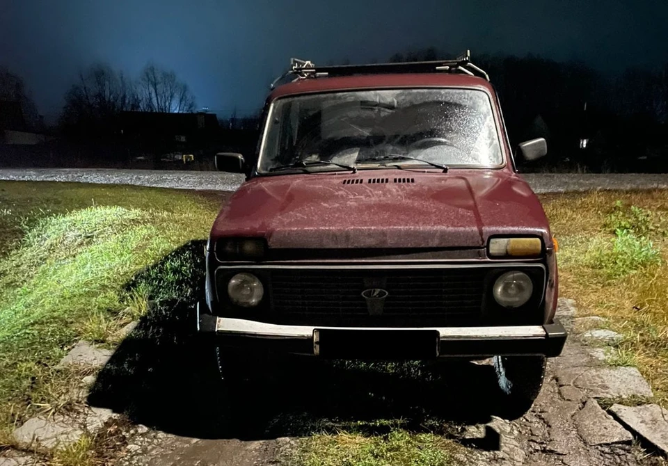 Женщина двигалась по обочине