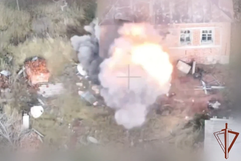 В результате точного попадания пункт управления беспилотниками противника был уничтожен. Фото: Росгвардия
