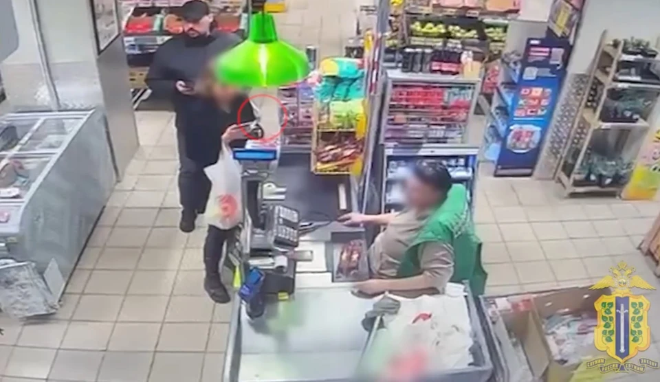 Скриншот видеозаписи, предоставленной УМВД России по Липецкой области.