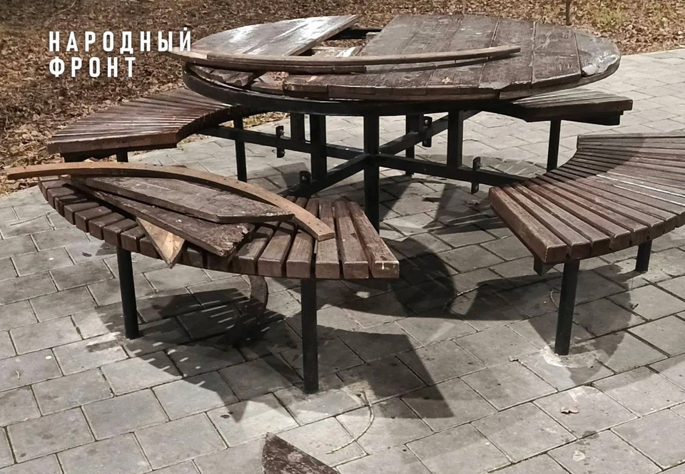 Ульяновские общественники недовольны состоянием сквера ДК 1 Мая | ФОТО: телеграм-канал Народный Фронт | Ульяновская область