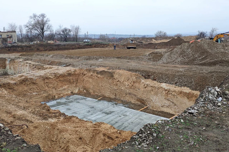 Подготовленные котлованы для очистных сооружений