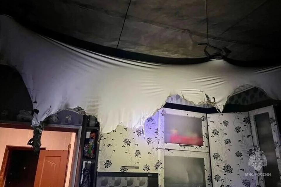 Возгорание из-за короткого замыкания. Фото: МЧС России