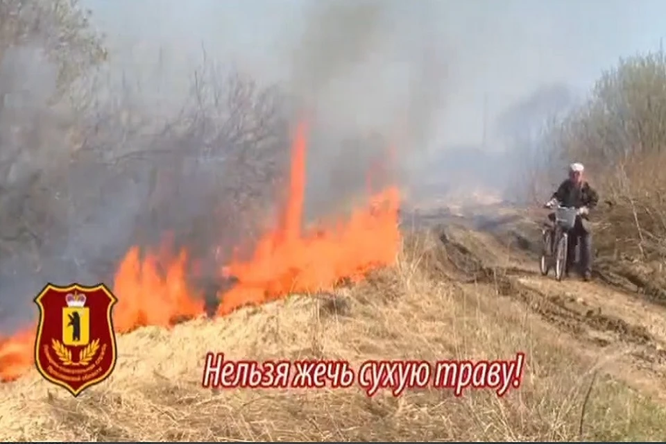 Жечь костры и траву запрещено.