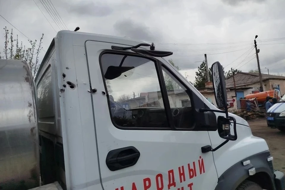 Транспортное средство получило повреждения и временно выведено из строя. ФОТО: Правительство ЛНР