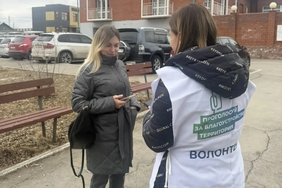Проголосовать можно с помощью волонтёров. Фото: Иркутский муниципальный округ.