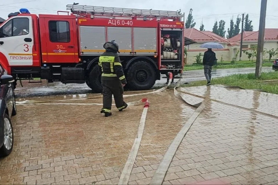 Чечню заливают дожди. Фото: ГУ МВД России по ЧР