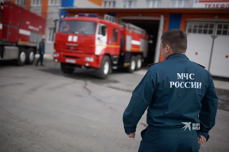 Сотрудникам МЧС удалось потушить возгорание