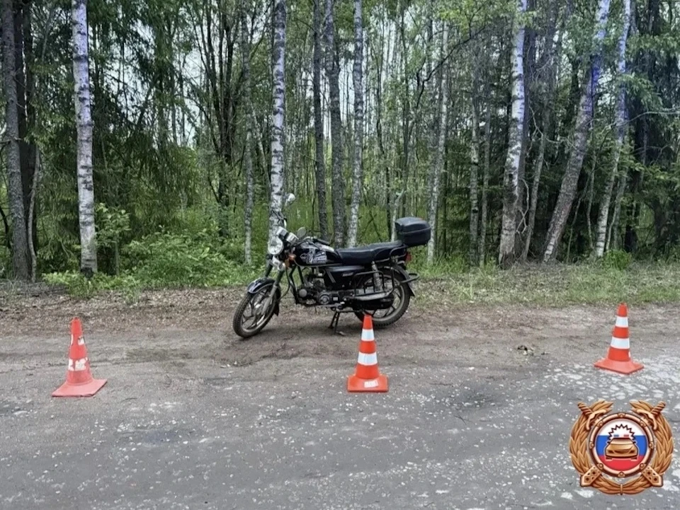 Авария на шестом километре автодороги Тверь — Лотошино — Нестерово произошла вечером в 19:20. Фото: Госавтоинспекция Тверской области.