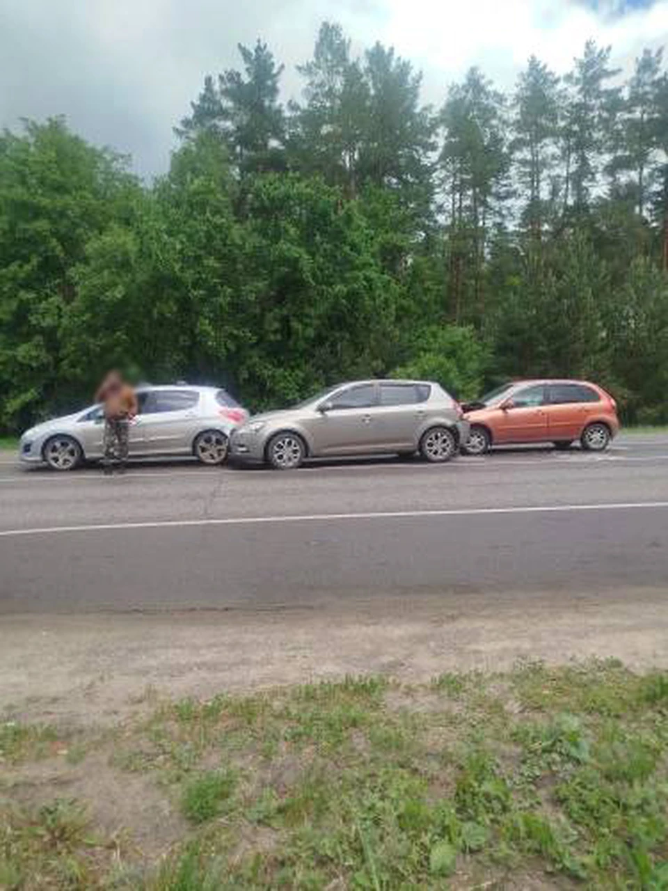 В аварию попали три машины