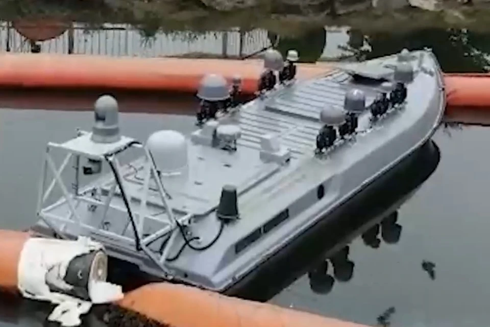 Опубликовано видео морского дрона в порту румынской Констанцы до взрыва, фото: кадр из видео