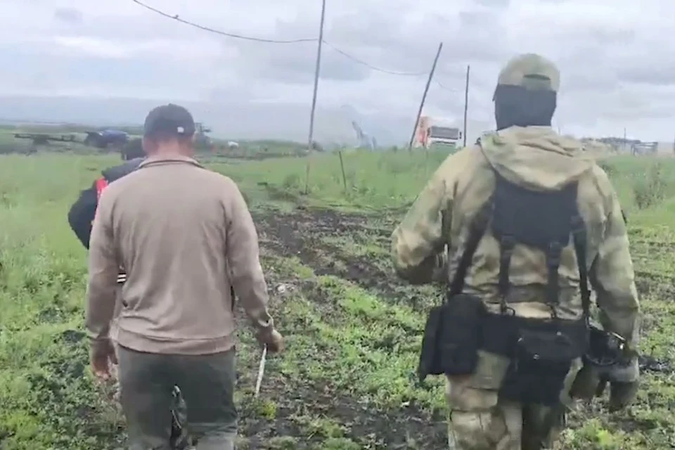 Полиция ищет нелегалов на тепличных хозяйствах. Фото: кадр видео ГУ МВД России.