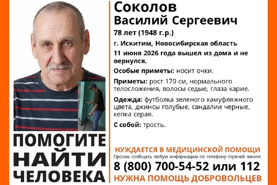 Он носит очки. Фото: поисковый отряд «ЛизаАлерт» Новосибирской области