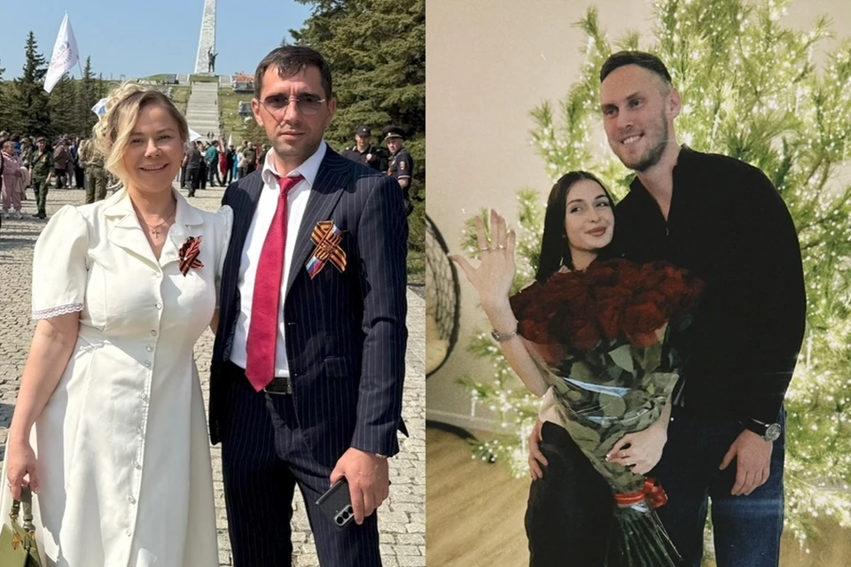 Слева Лариса Денисенко и Василий Щербаков, а справа Святослав Хорьяков и Дарья Бобрышева. Фото: Личный архив