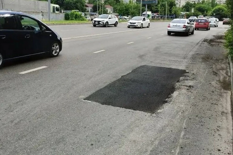 Поврежденный участок дороги восстановили на улице Уральской. Фото: МЦУ Краснодар