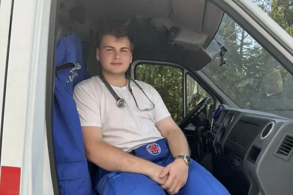 Производственную и преддипломную практику Владимир проходит на городской станции скорой помощи. Фото: Из личного архива Владимира Бегуна