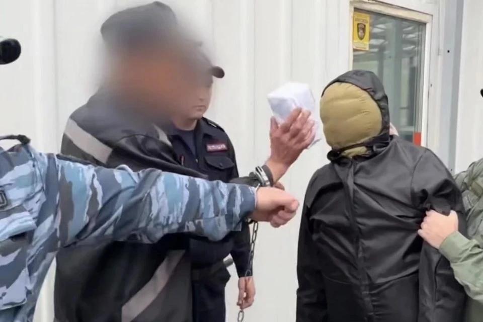 Олег Фоминых во время следственного эксперимента. Фото: Следственный комитет