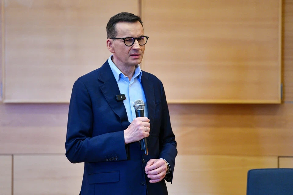Экс-премьер Польши Моравецкий отказался от украинского ордена Ярослава Мудрого. Фото: Michal Gniadek/Keystone Press Agency/Global Look Press