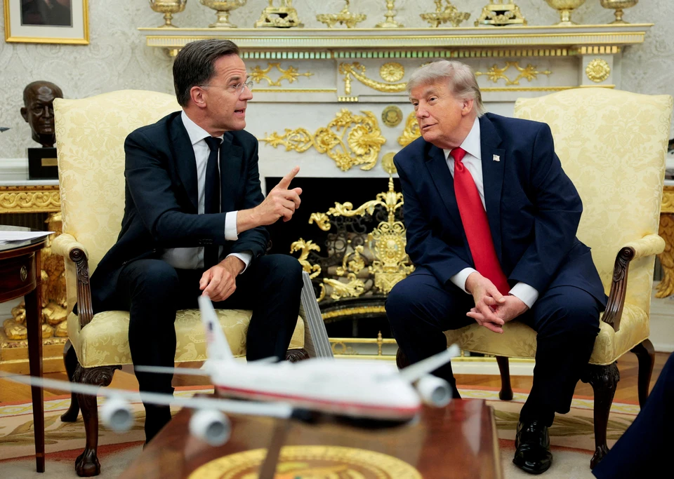 Президент США Дональд Трамп и генсек НАТО Марк Рютте