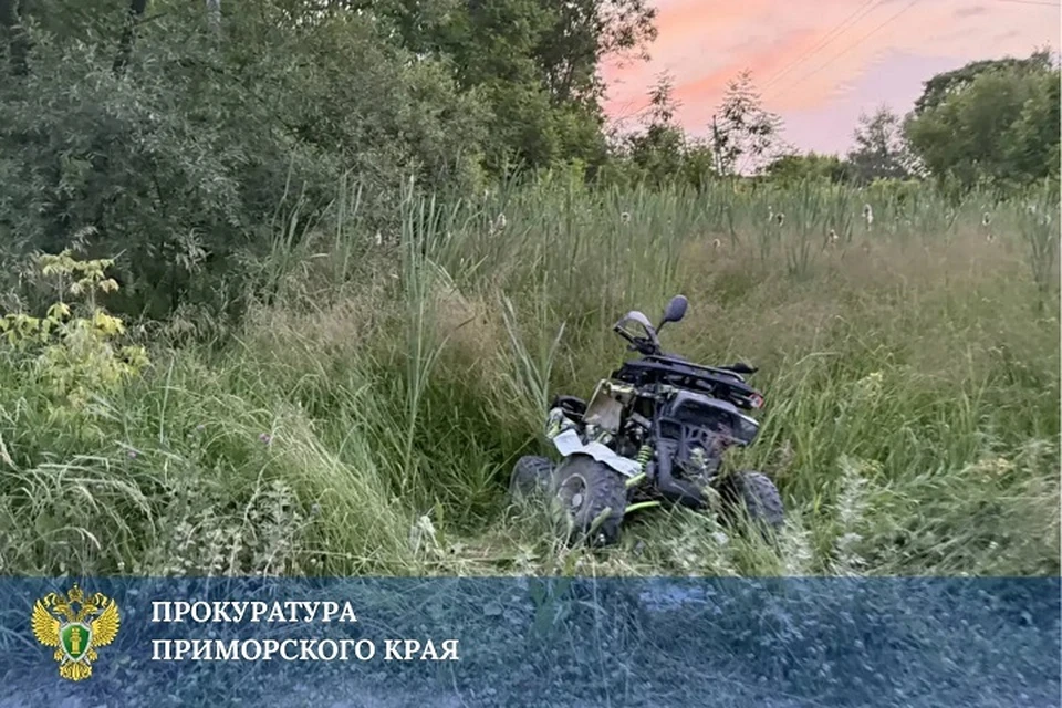 Семилетний ребенок погиб в ДТП с квадроциклом в Приморье Фото: прокуратура Приморского края