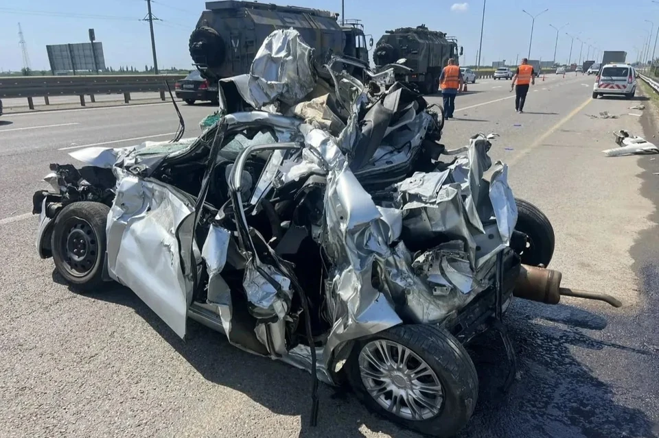 В Динском районе в ДТП попали пять автомобилей Фото: пресс-служба ГУ МВД РФ по Краснодарскому краю