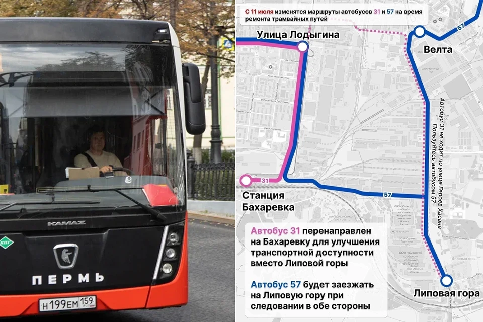 Схема: Департамент транспорта администрации города Перми