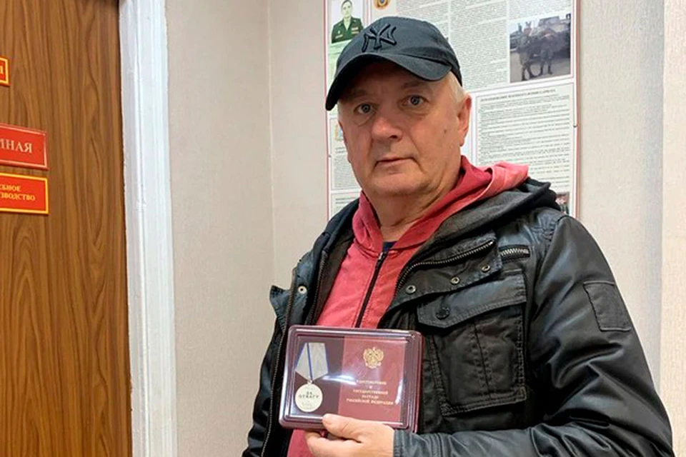 Александр Данилов награжден медалью «За отвагу» за героизм и мужество в бою. Фото из архива Александра Данилова.