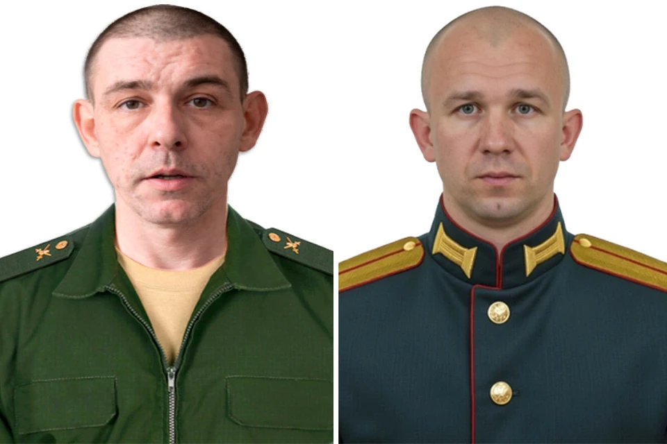 Рядовой Михаил Пилюков и лейтенант Иван Ветчинников