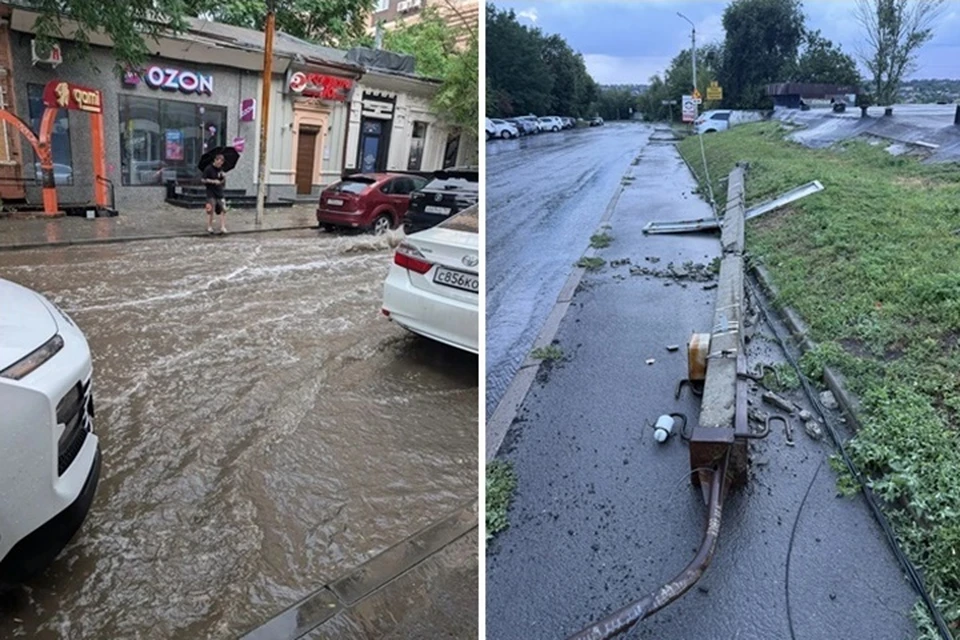 Шторм обрушился на Ростов 25 июля. Фото: Михаил Стрижев, Мария Гиченко.