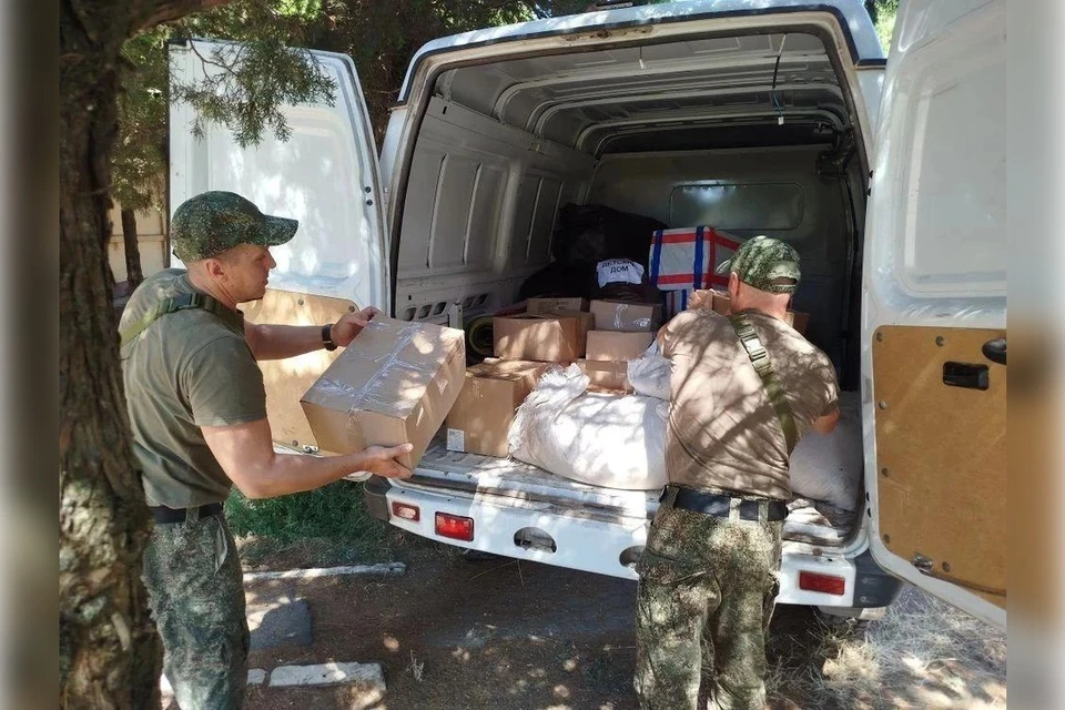 Крымские бойцы помогли детям из психоневрологического интерната. Фото: тг-канал Александра Дудки