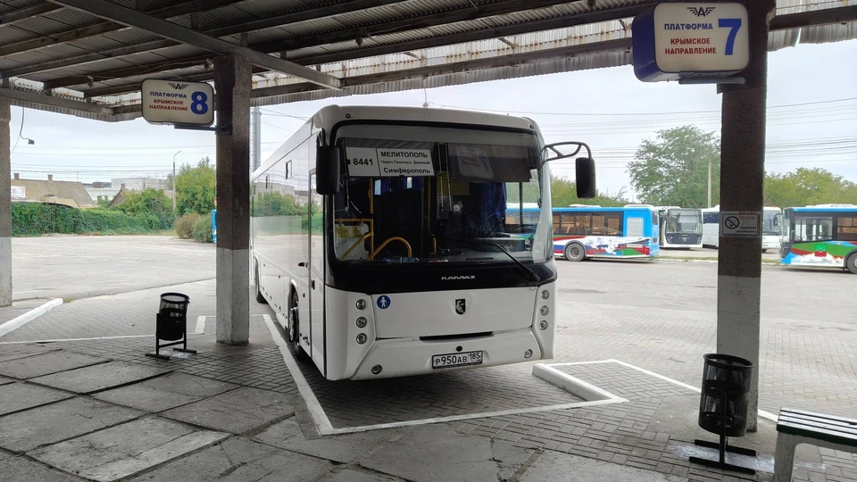 В Запорожской области запустили новый автобусный маршрут Мелитополь-Симферополь