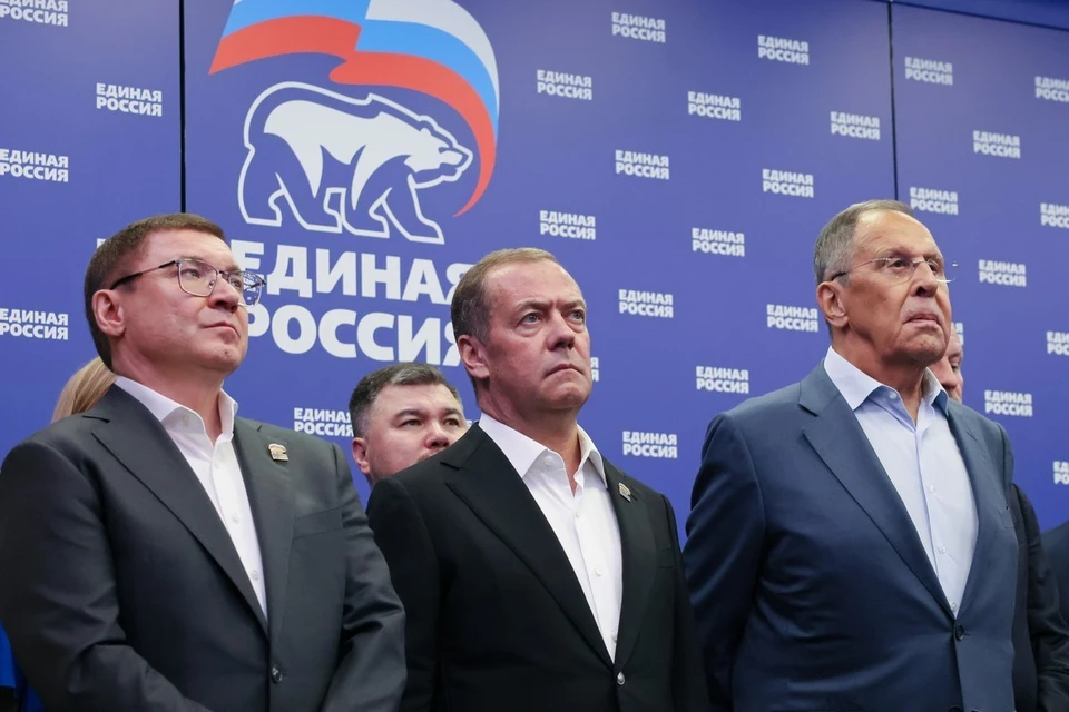 В штабе «Единой России» были уверены в успехе партии на выборах. Фото: Екатерина Штукина/POOL/ТАСС